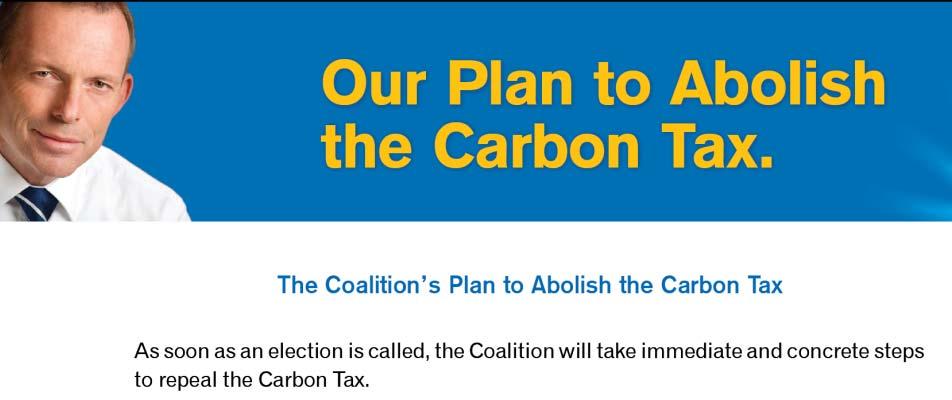 A carbon tax of $23 (July 01, 2012 ~) A