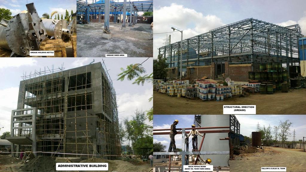 Glimpses of the Western Region Consolidation Project under progress in Silvassa! The existing Grease Plant is under operation to meet customer demands.