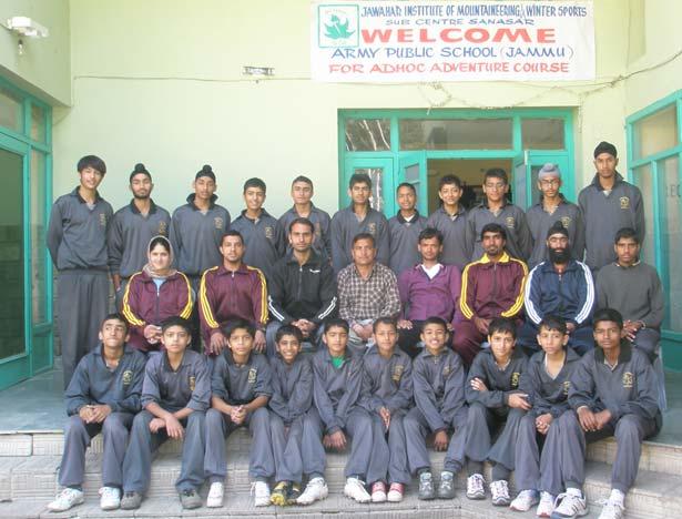 INTRODUCTION 2 3. Jawahar Institute of Mountaineering & Winter Sports, (JIM & WS) conducted Special Adventure Course for 21 students w.e.f 11 May 12 to 17 May 12 sponsored by Army School Samba, Jammu & Kashmir.