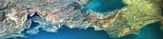 Track the roots Mediterranean 8 day hiking tour This tour passes the Coastal Mountaineering Transversal Route from western to south eastern border of Crna Gora ( Montenegro ) with mountains in order: