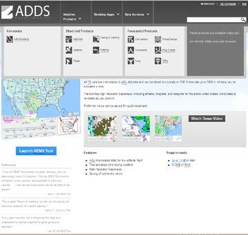 HEMS Tool Weather Data HEMS Tool overlays gridded weather on a base map Model-based grids
