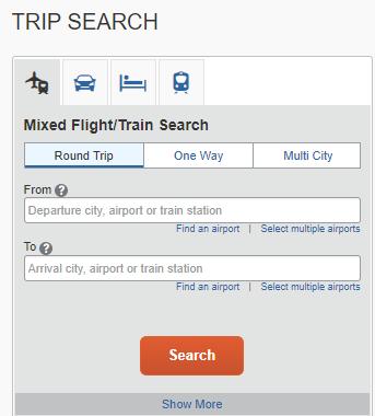 Segments- Complete all fields of each segment that is applicable to your travel as the provided information prepopulates the search criteria on the online booking tool.