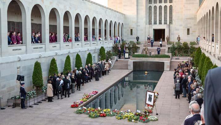 4.30pm - 5.15pm. LAST POST CEREMONY Commemorative Courtyard, Australian War Memorial 6.