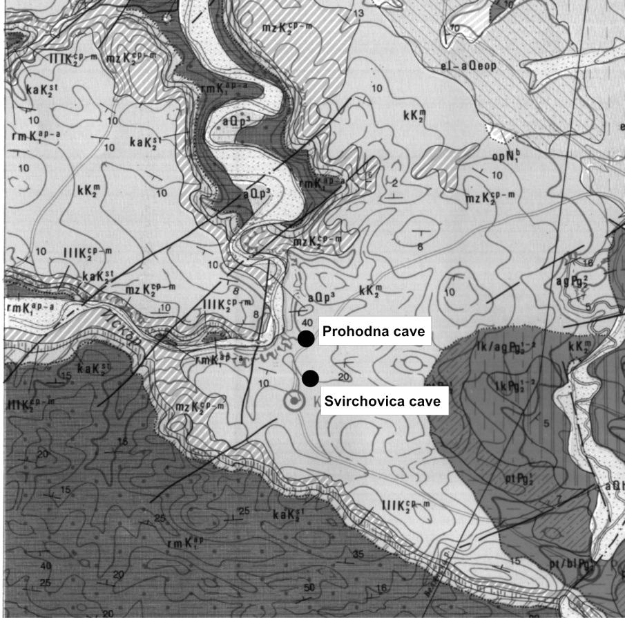 26 INTERNATIONAL JOURNAL OF GEOHERITAGE Gabare subarea Kameno pole subarea Karlukovo subarea Figure 2 Geological map of Kameno pole -