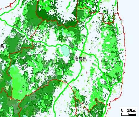 Other Protected Areas in Fukushima National Forest Protection Forest Wildlife Protection Area Source: National
