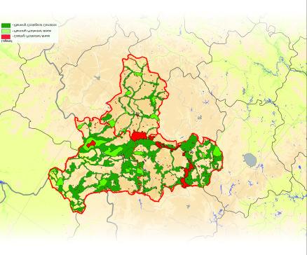 Forest-Steppe Ecosystems of Central European Russia This ecoregion (90,000 km 2 ) falls within the borders of three administrative regions of Central European Russia, all of which have high