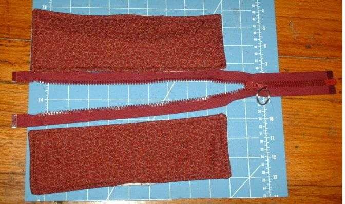 Then sew around the other threes sides of the pocket to secure it in place.