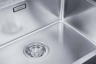 High-quality BLANCO stainless steel has a natural resistance to common household