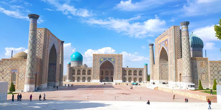 Day 10: 11 Sept - Samarkand Samarkand is the second largest city of Uzbekistan with evocative skylines of domes and minarets and a mixture of Iranian, Indian, Mongolian, and western and eastern