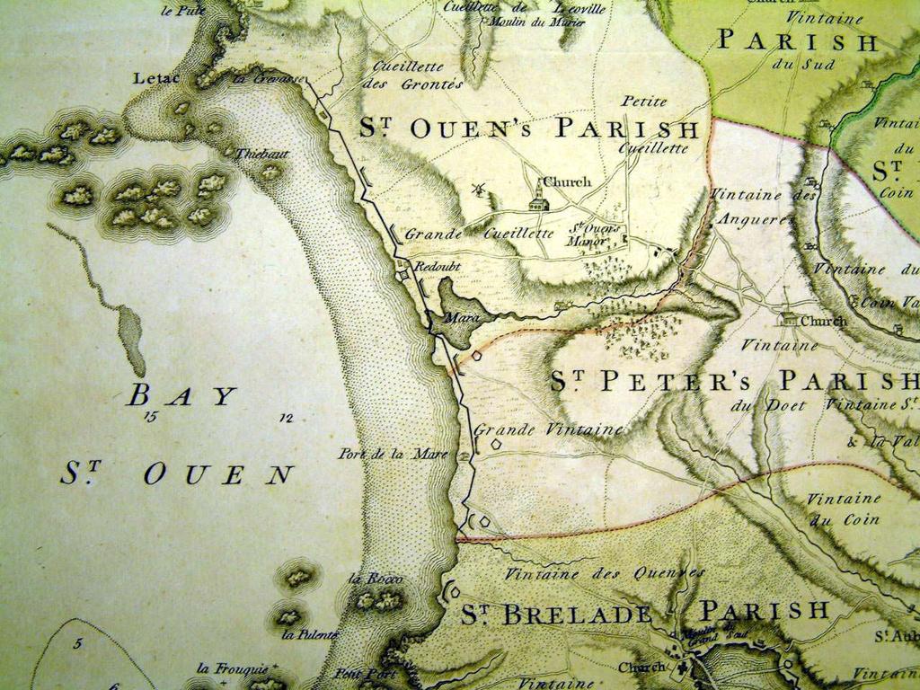 Faden Map, 1781 Batteries were positions for groups of cannon (often three or four) located on the coast so as to menace enemy shipping attempting to approach the shoreline.