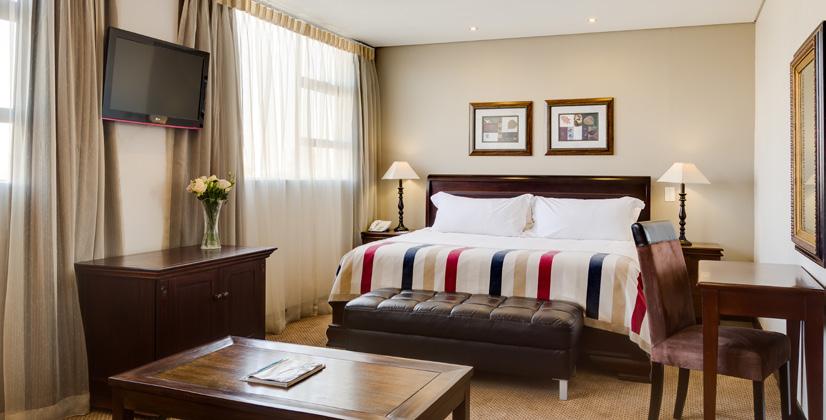 All standard rooms are equipped with tea and coffee making facilities, hairdryers, universal plugs, electronic safes, flat screen LCD television with a selection of DSTV channels and individually