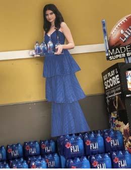 . Steinbach became a viral sensation on the internet, and Steinbach s likeness as the Fiji Water Girl became a widely recognizable moniker and internet meme.