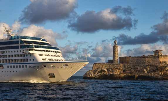 TIMELESS CUBA 7 NIGHTS ABOARD INSIGNIA NOVEMBER 15 23, 2019 Includes your choice of: 4 FREE SHORE EXCURSIONS ** OR FREE BEVERAGE PACKAGE*** OR $400 SHIPBOARD CREDIT above