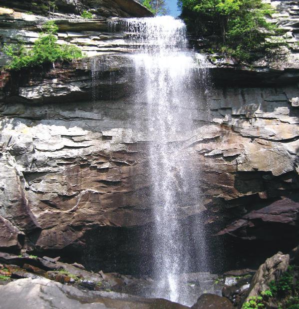 From Richey Ridge Falls, continue on for a more challenging 9-mile round-trip hike to Imodium Falls (aka Little Possum Creek Falls). From Chattanooga, follow US-27 N through Soddy-Daisy.