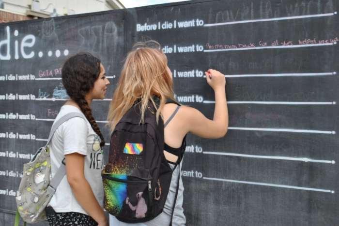 File 116 "Before I die " Wall Inspired by Candy Chang, Citizens of Duluth Year of Production 2012 Ongoing Maintenance?