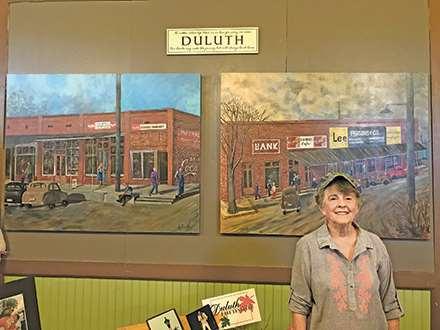 File 118 Duluth Streetscape Murals Ann Parsons Odum Year of Production 2017 Southeastern Railway Museum's Duluth