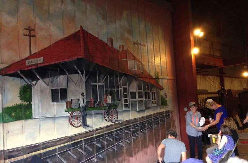 File 119 Railway Mural Ann Parsons Odum and Friends Year of Production 2017 Southeastern Railway Museum's