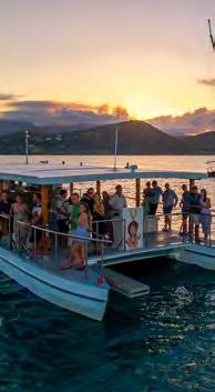 EXPLORE WHITSUNDAYS SUNDOWNER Departure is from Abell Point Marina - Wednesday to Sunday. Sundowner is a purpose built catamaran with a spacious open plan entertaining area.