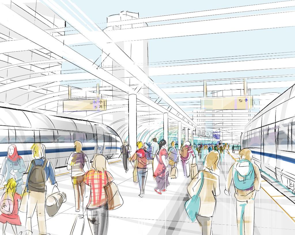 HS2 A CATALYST FOR STATION LED REGENERATION IN THE LEEDS CITY REGION New city centre communities The location of a new HS2 station in Leeds and the arrival of HS2 at York Station will propel the