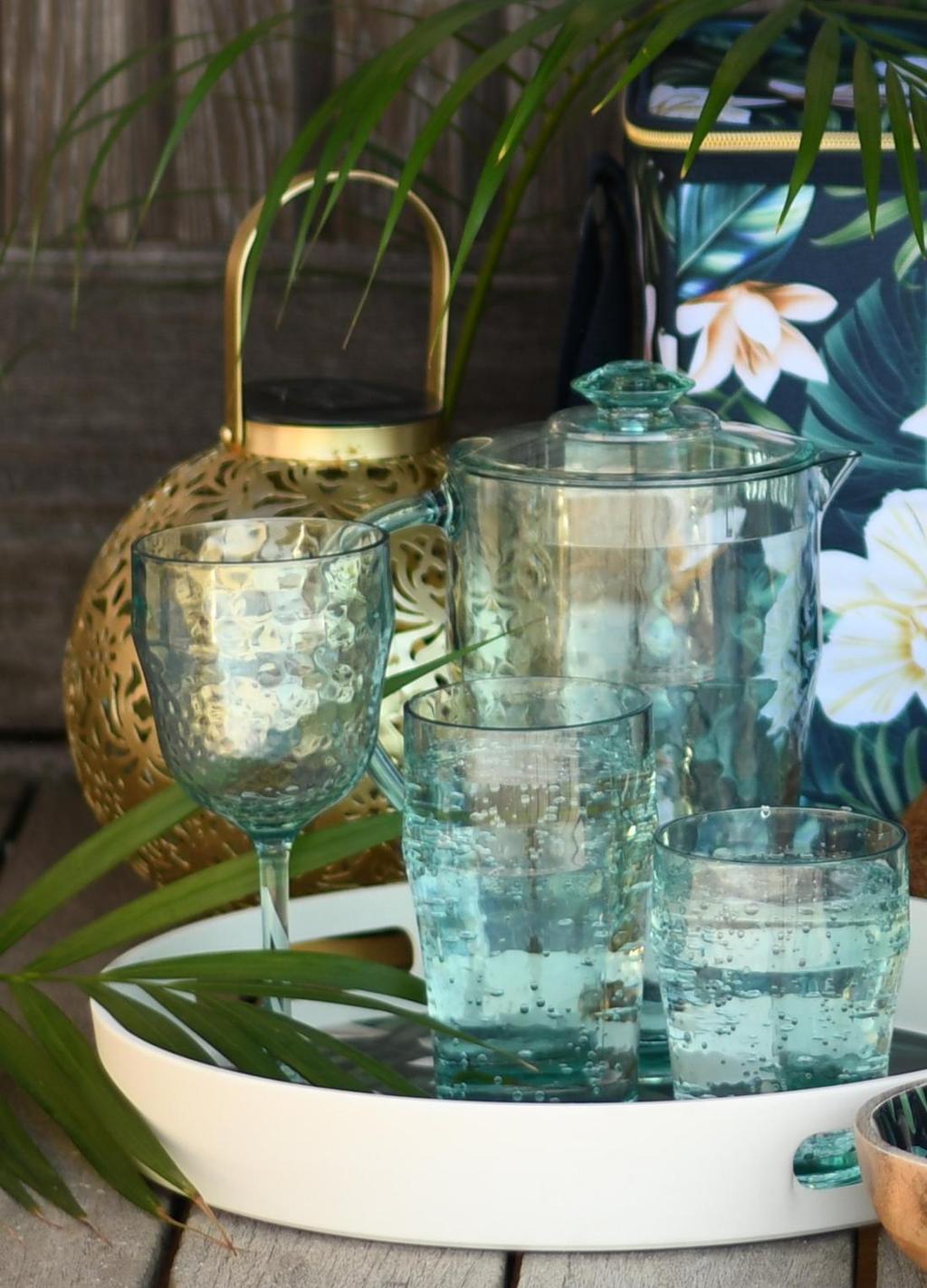 Summerhouse Recycled Glass Effect Drinkware