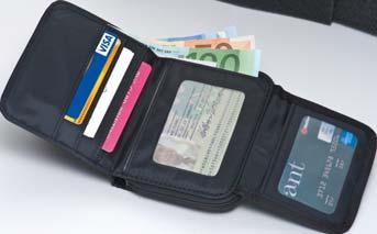 wallet with many compartments
