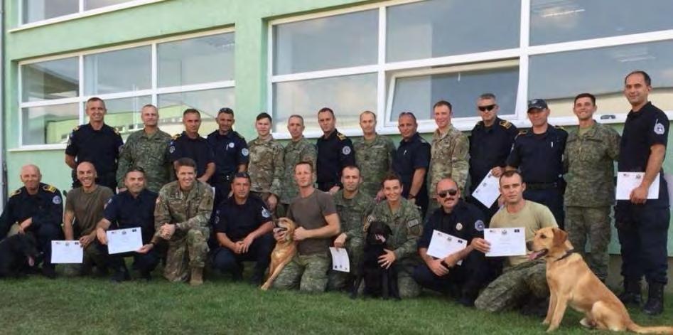 the IOWA National Guard are staying for a visit in the Kosovo Security Force.