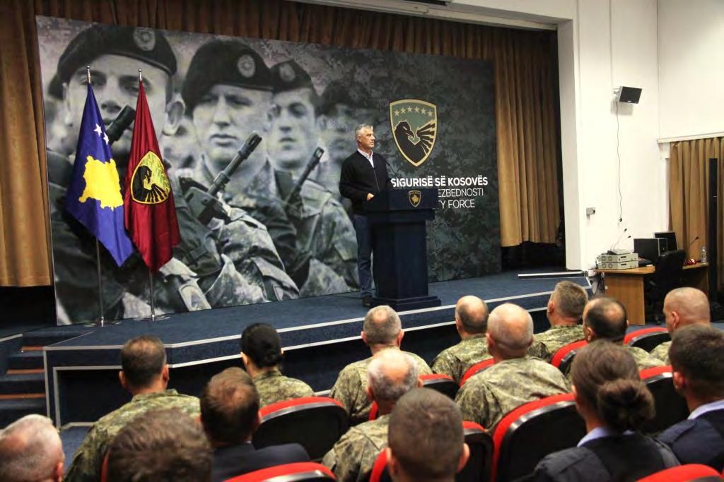 General Rrahman Rama hosted for farewell meeting KFOR General Janos CSOMBOK Fri, 28 Sept 2018. In the environment of Ministry for Kosovo Security Force (MKSF), The KSF Commander, and LTG.