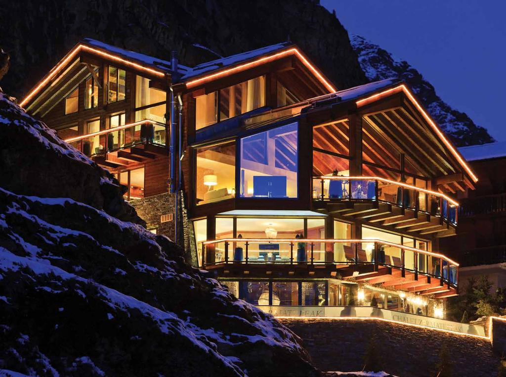 The Chalet Chalet Zermatt Peak is perched high above the village with magnificent views to the mountains and Matterhorn.