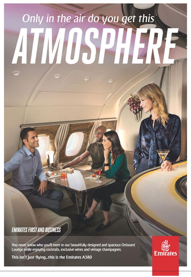 *Onboard bar available on Emirates