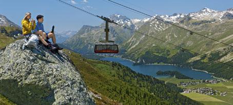 possible to the Albula and Bernina railway line and offers fascinating views of an over 100-year-old engineering masterpiece combined with stunning Alpine scenery.