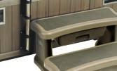 Ultra-sturdy, rust-free construction SmartRail THE HAND RAIL THAT EVEN WORKS ON RECESSED SPAS Regardless of a spa s configuration, SmartRail makes entry and exit much safer.