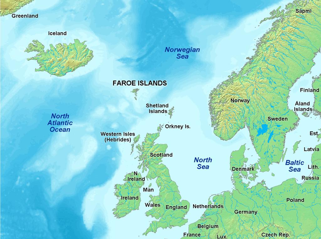 Denmark owns the Faroe