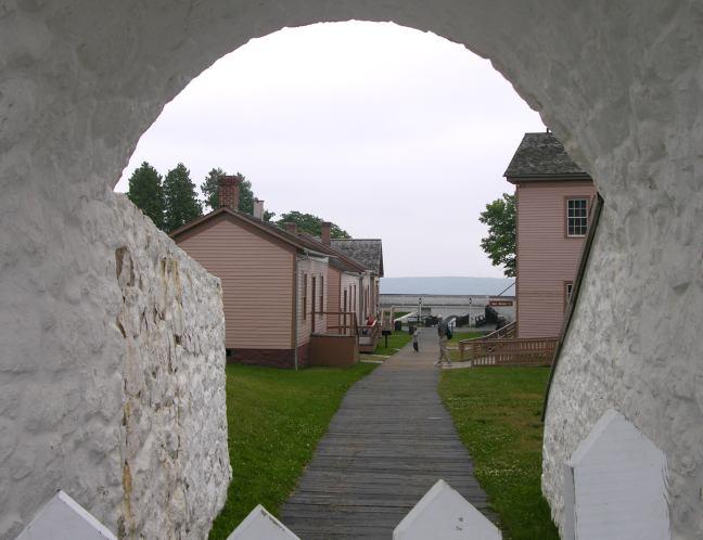 North Sally Port (FORT) BASIC KNOWLEDGE: The North Sally Port is the original rear entrance to Fort Mackinac.