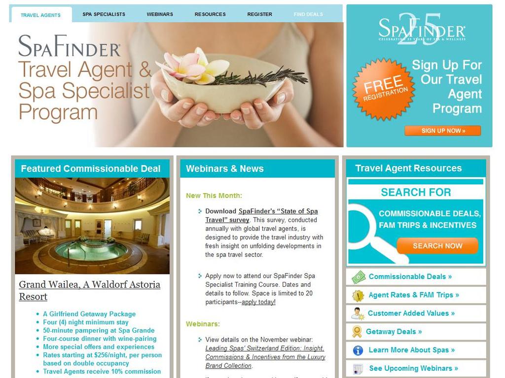 SpaFinder s Travel Agent Portal OUR NEW & IMPROVED PROGRAM: www.spafinder.