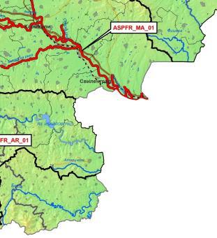 FLOOD RISK EARBD In EARBD are identified 31 ASPFR in Maritsa river basin 18 Arda river basin - 5 At the border with Greece in Maritsa river basin is identified