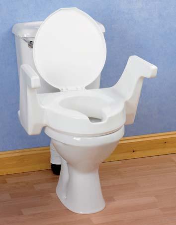 Toileting 131 23 1 /2 28 1 /4 Etac Cloo Height Adjuable Raised Toilet Seat Comfy, ergonomic seat with detachable armres offer a relaxing support, whil seated for long periods of time.