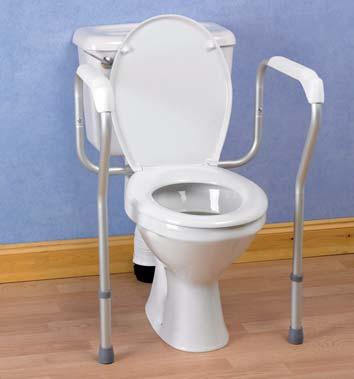 95) 25 Toilet Surround with Floor Fixing Feet This andard toilet surround comprises of two moulded plaic armres for a comfortable and secure grip, whil lowering and rising.