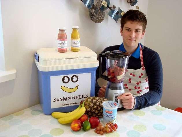 Ben Nichols West Bridgford Bored one day in the school holidays, decided to create two flavours of fruit smoothies.