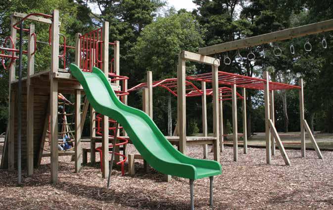 Chill Out Kick back and let the kids, young and old, wear themselves out on the extensive playground facilities.