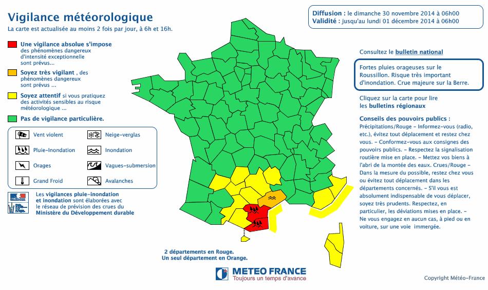 Coastal flooding : Shom is associated with Météo-France in the provision of an alert system against coastal flooding named Vigilance Vagues Submersion (VVS).