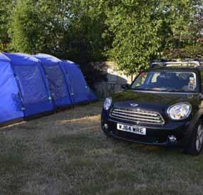For your comfort, our pitches for tents, caravans and