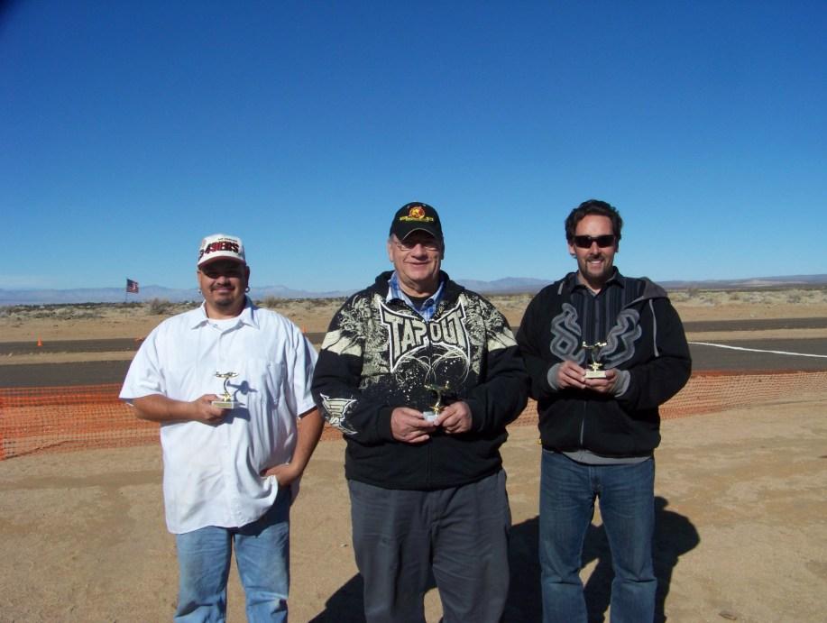 The helicopter get together was blown out and has been rescheduled for March 24th. California City Flyers had a fun-fly on January 12th with good success.