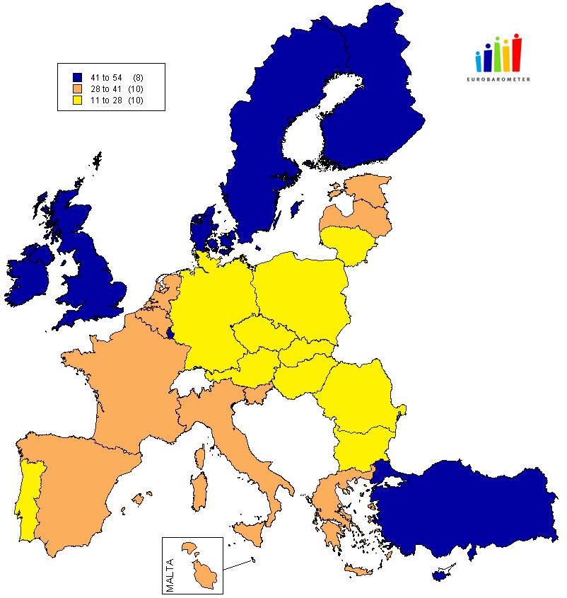 Eurobarometer DG Press 2004 Spring ANNEX MAPS and Communication MAP 6.