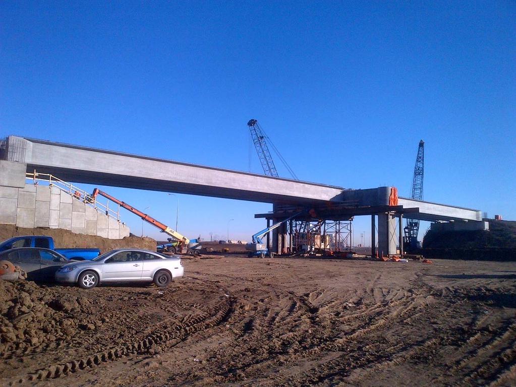 Yellowhead Trail Systems Interchange 11 new bridge structures on 3 elevations New major, multi-level, freeflow