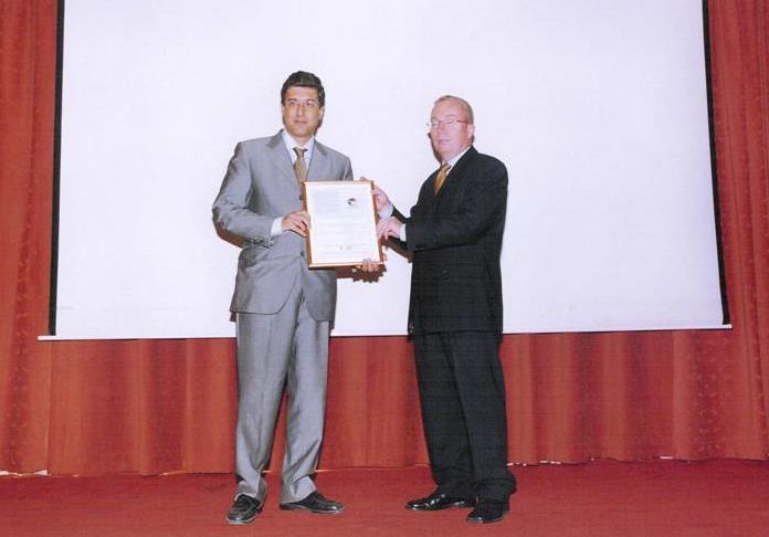 receives the PERS Certificate November 2004: The