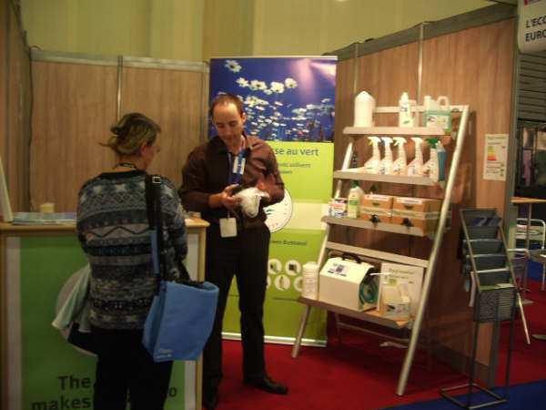 Please see below for some impressions of the Ecolabel stand: Pierrick