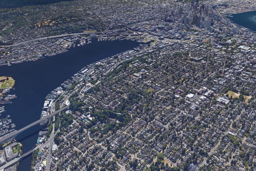 Aerial Map Capitol Hill Downtown CBD South