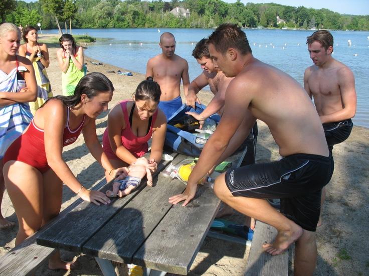 Lifeguard Camp This program teaches strong swimmers the ins and outs of being a lifeguard.