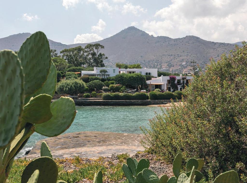 A rare and enchanting villa, located near Elounda on Crete, overlooking Mirabello bay and the Kolokytha peninsula.