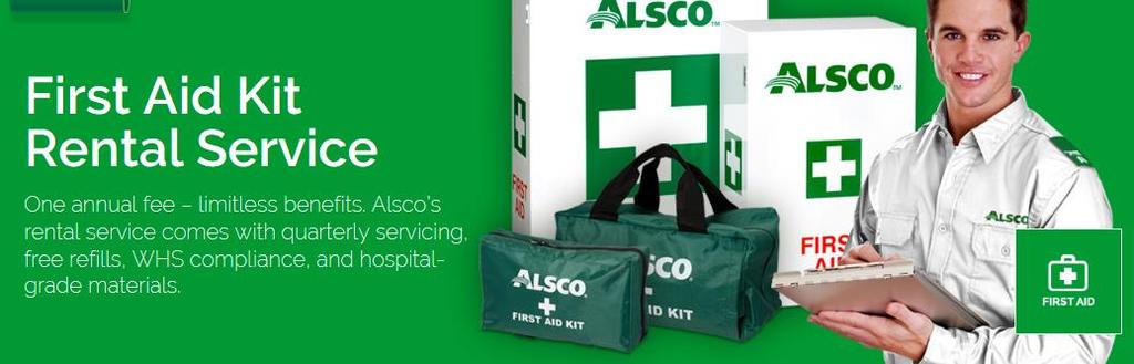 Hw des the Alsc service differ frm ther first aid suppliers : Alsc prvides a managed First Aid Equipment service, ttally unique t any ther cmpany N upfrnt purchase, payments mnthly r annually The